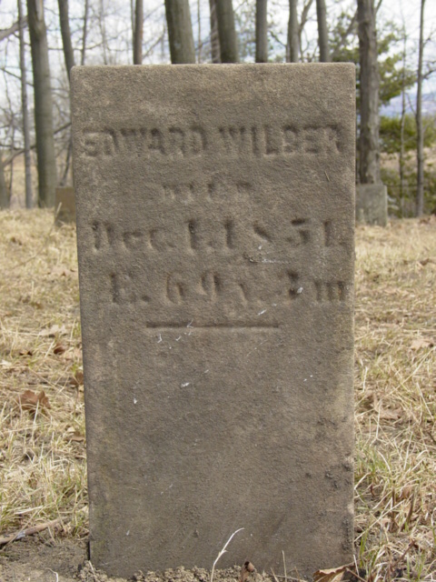 photo of Edward Wilber stone, Quaker Church Cemetery
