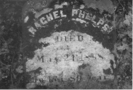 photo of Rachel Phelps gravestone in Smith Cemetery, Town of Charlton