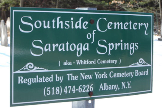 image of Southside Cemetery sign